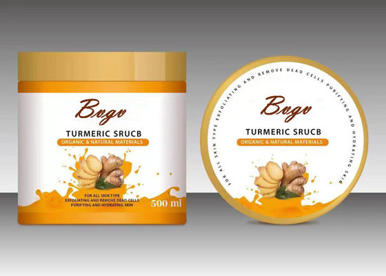 Turmeric η σκόνη το πρόσωπο σώματος που ουσιαστικού πετρελαίου τρίβει το εκχύλισμα πιπεροριζών τρέφει το δέρμα