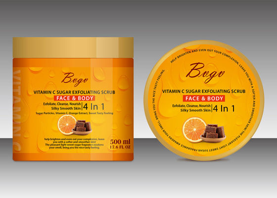 Το μαύρο σώμα Exfoliating ζάχαρης τρίβει λαμπρύνει 17.59Fl. Oz Papaya εκχύλισμα